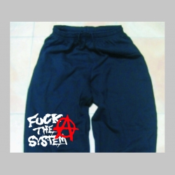 Anarchy - Fuck The System teplákové kraťasy s tlačeným logom